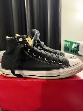 Converse Black and White High Top Sneakers